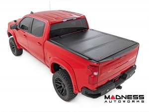 GMC Sierra 1500 Bed Cover - Tri-Fold - Flip Up - Hard Cover - 5'10" Bed GMC Sierra 1500 Bed Cover - Tri-Fold - Flip Up - Hard Cover - 5'10" Bed